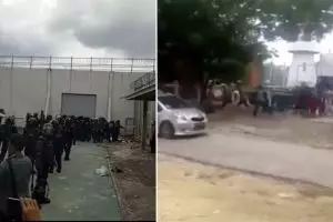 Video amatir detik-detik kaburnya ratusan napi dari rutan di Pekanbaru