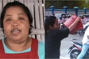 Ini sosok Widarti, emak-emak yang bubarkan konvoi pelajar pakai ember