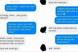 11 Gambar percakapan penjual kue dengan pelanggannya ini kocak banget