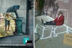 11 Poster kreatif kampanye donasi bagi gelandangan, pesannya ngena 