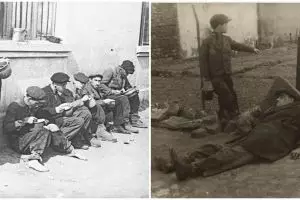 15 Foto lawas ini ungkap keseharian korban Holocaust di pengasingan