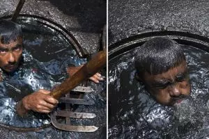 Berpikir pekerjaanmu tak menyenangkan? Lihat 9 foto pembersih got ini