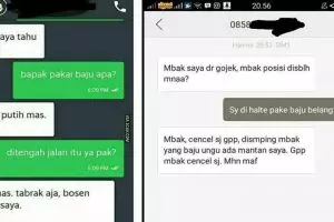 Lagi, 16 chat driver ojek online dengan pelanggan ini absurd banget
