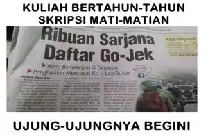 10 Meme kehidupan mahasiswa setelah lulus, ijazah cuma jadi pajangan