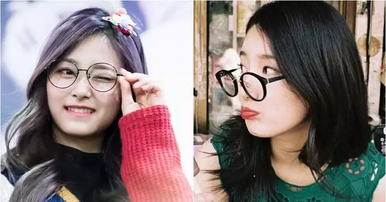 12 Idol K-Pop cewek ini cantiknya nambah pas pakai kacamata, gemes deh