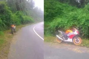 Misteri motor di lokasi sepi yang konon berhantu