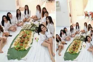 Geng sosialita makan bancakan, bikin cowok susah fokus