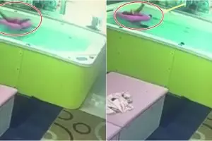 Tak diawasi orangtua, bocah 2 tahun ini nyaris tewas saat berenang