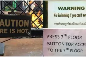 20 Papan peringatan nggak penting ini bikin bakal ketawa nyinyir