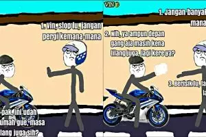 Komik Otong dan Polantas di gang kecil ini lucu kebangetan, asli!