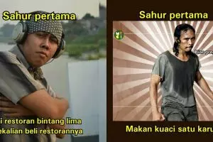 Sahur pertama ala 8 ikon meme ini berhasil bikin cekikikan sendiri