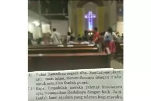 Doa saat misa ini sungguh menyentuh, kuatkan toleransi beragama