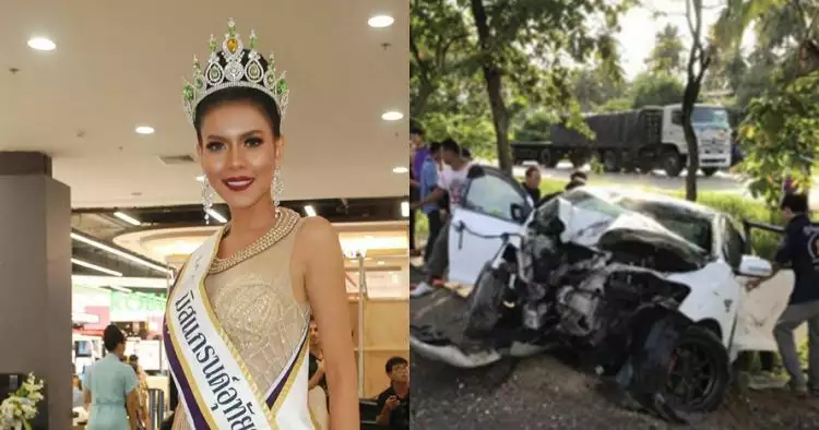Kecelakaan mobil, kontestan Miss Grand Thailand 2017 ini meninggal