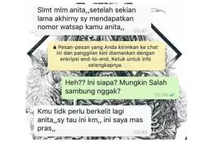 Chat salah sambung Anita & Mas Pras ini ngocol abis, bikin ngakak aja