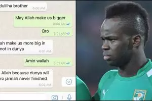 Sebelum meninggal saat latihan, pesepakbola muslim ini bicarakan surga