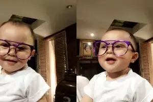 7 Potret lucunya Baby R, anak Mulan Jameela yang baru berusia 1 tahun