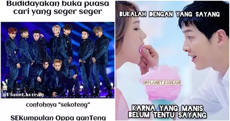 10 Meme K-Pop edisi buka puasa ini bikin tersenyum kecut
