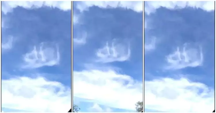 Video kemunculan awan berbentuk lafaz Allah ini bikin heboh