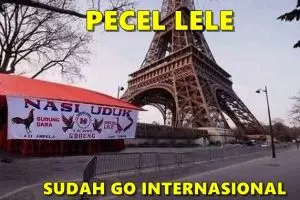 8 Meme spanduk pecel lele ini ingatin pedasnya sambal yang bikin nagih
