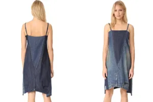 Dress ini terkesan pakai celana jeans terbalik, tapi harganya ngagetin