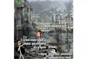 Ini jadinya kalau Mad Dog teleponan sama Chuck Norris, ancur jon