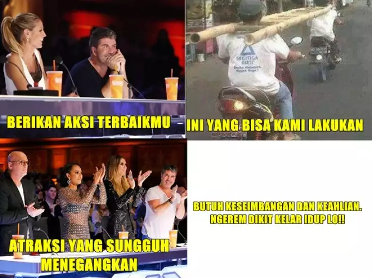 5 Meme ini tunjukkan kalau orang Indonesia ikutan AGT, kocak abis