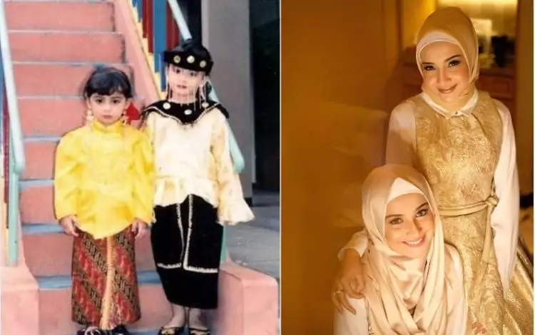 8 Foto masa kecil Zaskia dan Shireen Sungkar, bukti keduanya awet imut