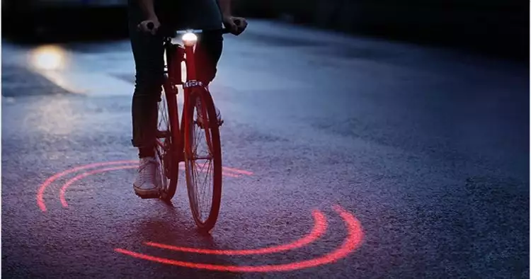 Sepeda ini dilengkapi sinar anti kecelakaan, begini cara kerjanya 