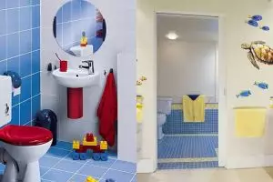 10 Inspirasi kamar mandi anak-anak, bikin si kecil nggak malas mandi