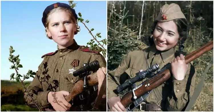 7 Sniper wanita di PD II, cantik tapi sanggup bunuh ratusan orang