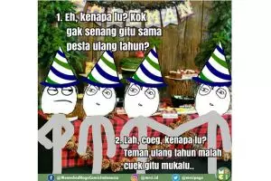 Cerita keisengan Herp di ulang tahun teman ini bikin emosi sendiri