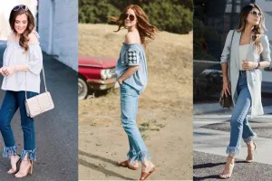 10 Mix & match frayed jeans, tren celana yang bikin tampilan kece abis