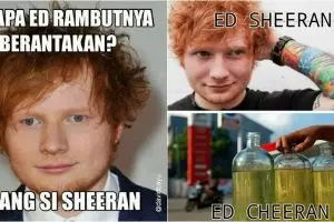 10 Meme Ed Sheeran ini bakal hilangkan ngenesmu mikir tiket konsernya