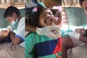 Aksi bocah pasang kawat gigi pada temannya ini banjir kritik netizen