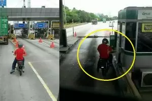 5 Kejadian langka pemotor masuk jalan tol, keterlaluan banget