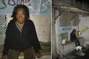 Dulu gelandangan di jalan, nasib orang tua ini berubah usai didandani