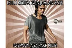 Cerita 5 karakter meme ketika jualan sate ini kocaknya nggak keruan