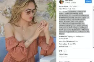 Dikritik berpakaian terbuka saat Ramadan, ini jawaban Cinta Laura