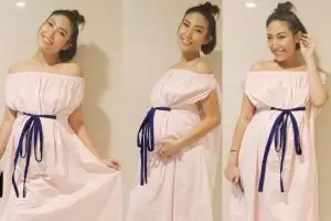 Hamil besar, Ayu Dewi tetap fashionable dengan 10 gaya ini