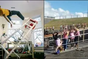 10 Potret orang jatuh di tempat umum, duh malunya