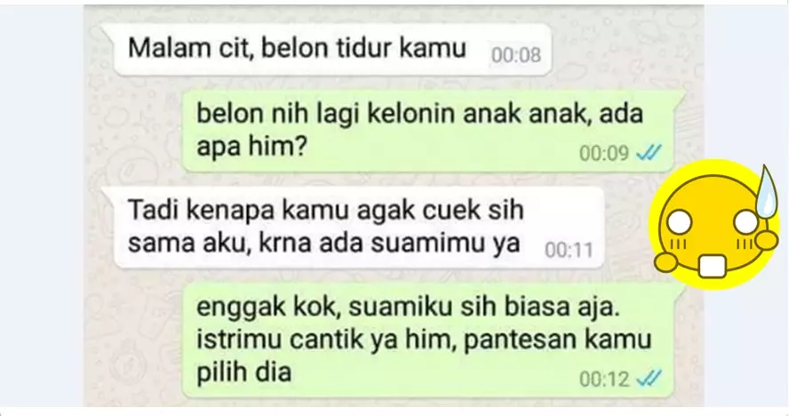 Chatting orang gagal move-on usai reunian sekolah ini bikin nyesek