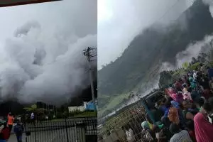 Kawah Sileri Dieng meletus lukai puluhan wisatawan