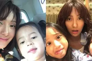 10 Foto kekompakan Artika Sari Devi dan dua putrinya ini sweet abis