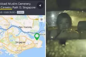 Kisah ngenes sopir taksi online jemput penumpang di kuburan jam 3 pagi