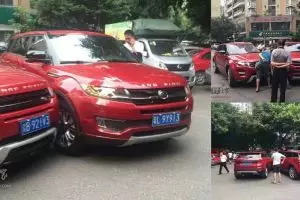 Begini jadinya kalau Range Rover KW dan aslinya bertabrakan, duh