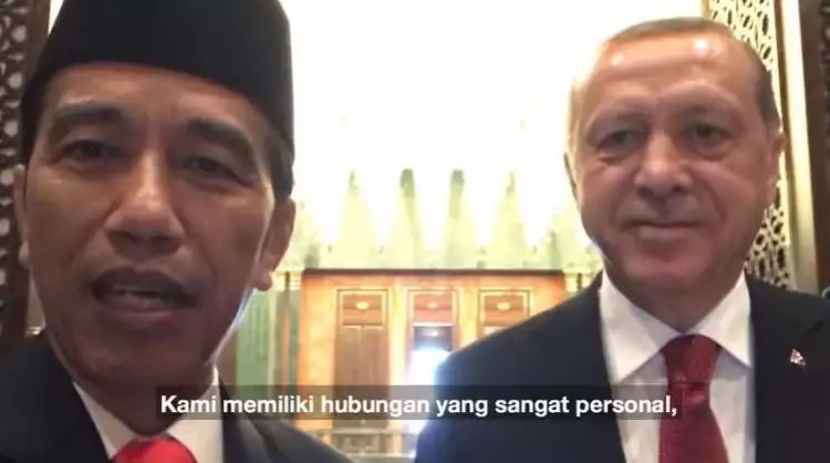 Sambangi Turki, begini gaya Jokowi nge-vlog bareng Erdogan