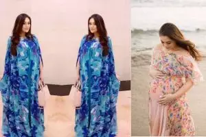 10 Penampilan terbaru Celine Evangelista, hamil makin cantik aja nih