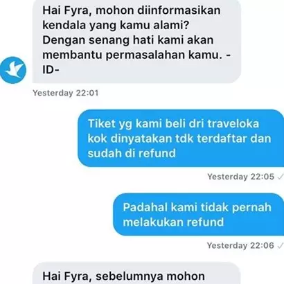Cerita pilu penumpang pesawat tiketnya di-refund orang misterius