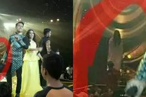 Bikin heboh penampakan menyeramkan di acara dangdut, netizen ketakutan