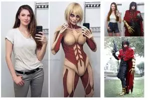 Transformasi cosplayer cewek sempurna tiru berbagai karakter animasi